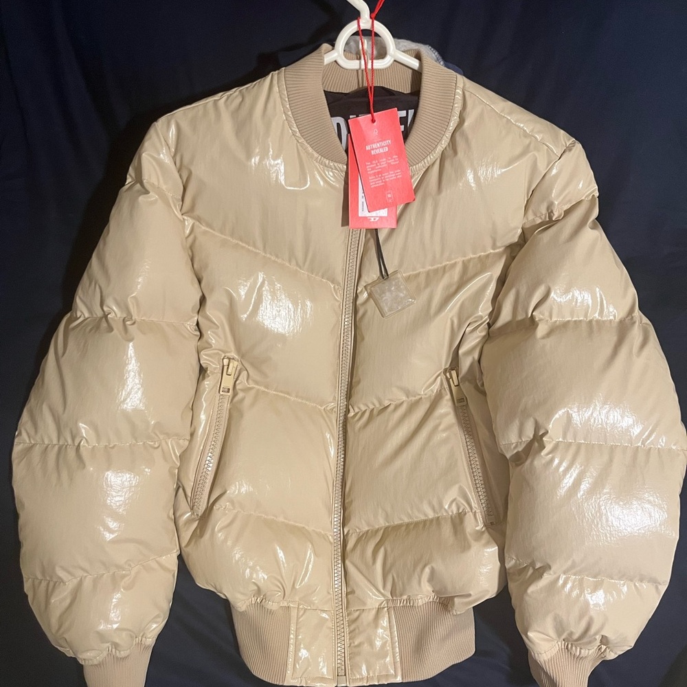 Diesel W-STEN Stone/Beige Puffer Jacket
